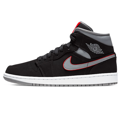 Air Jordan 1 Mid Grey Gym Red