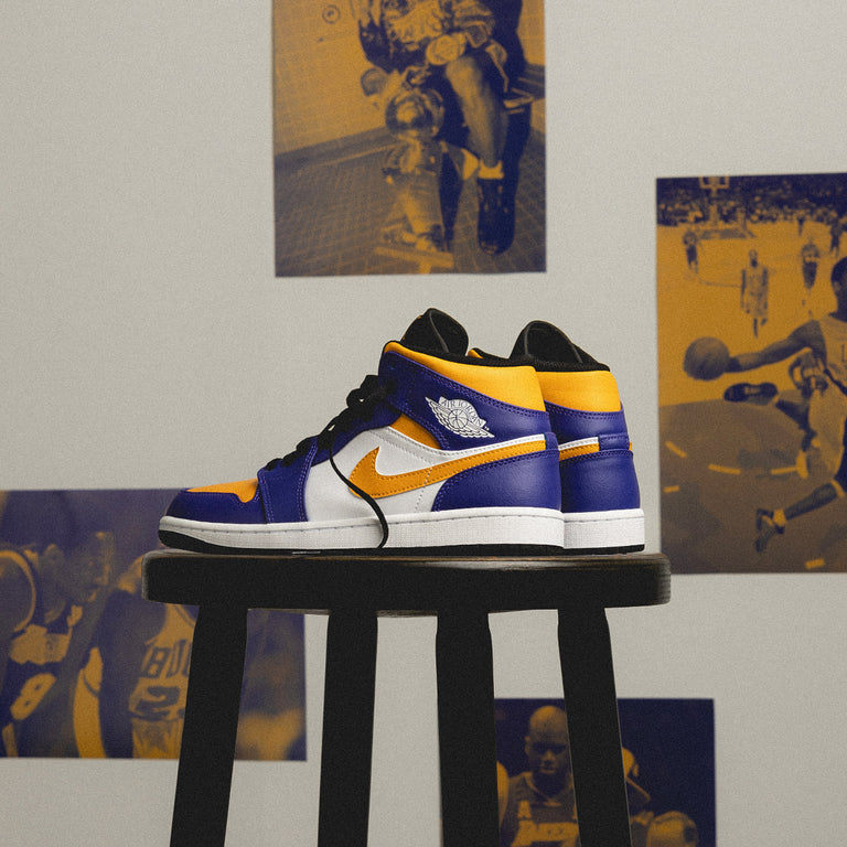 Air Jordan 1 Mid Lakers Air Jordan 1 Mid Lakers