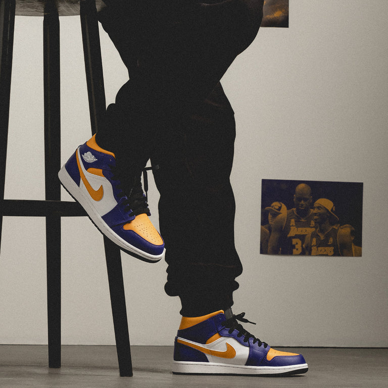 Air Jordan 1 Mid Lakers Air Jordan 1 Mid Lakers