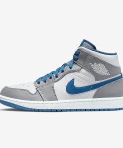 Air Jd 1 Mid Cement True Blue