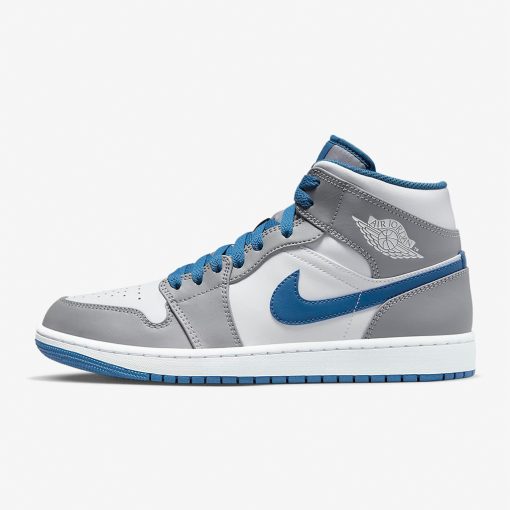 Air Jd 1 Mid Cement True Blue