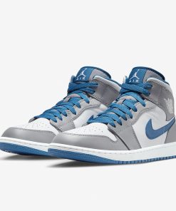 Air Jd 1 Mid Cement True Blue