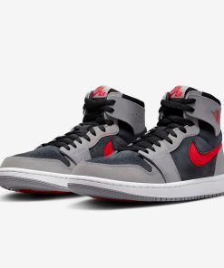 Air Jordan 1 Zoom Black/Cement Grey/White/Fire Red