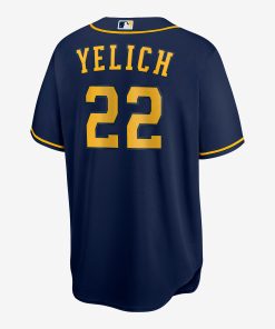 MLB Milwaukee Brewers Navy (Christian Yelich)