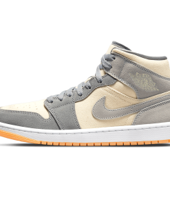 Air Jordan 1 Mid Coconut Milk Particle Grey