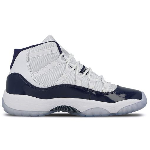 Air Jordan 11 Retro GS White-Midnight Navy Win like 82