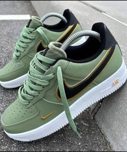 Air Force 1 Low 07 Double Swoosh Olive Green