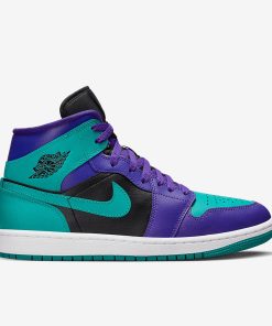 Air Jordan 1 Mid Dark Concord New Emerald