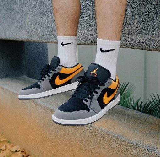 Air Jordan 1 Low “Light Graphite/Vivid Orange”