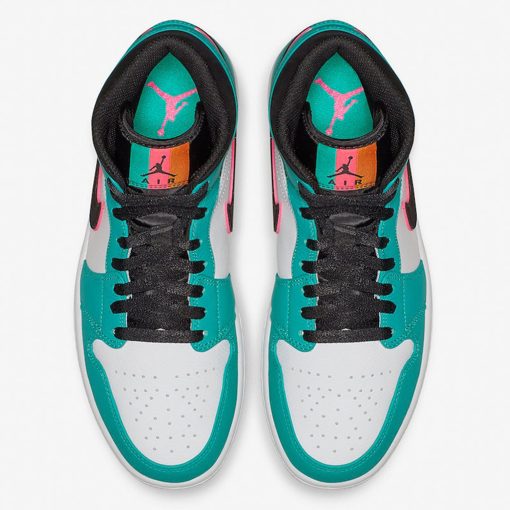 Air jordan 1 Mid South Beach Turbo Green