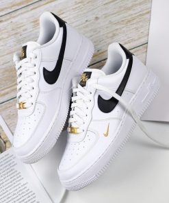 Air Force 1 Low 07 Essential White Black Gold