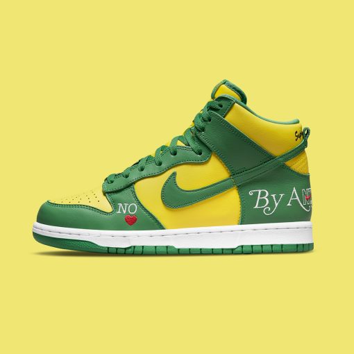 Supreme Nike SB Dunk High By Any Means Brazil