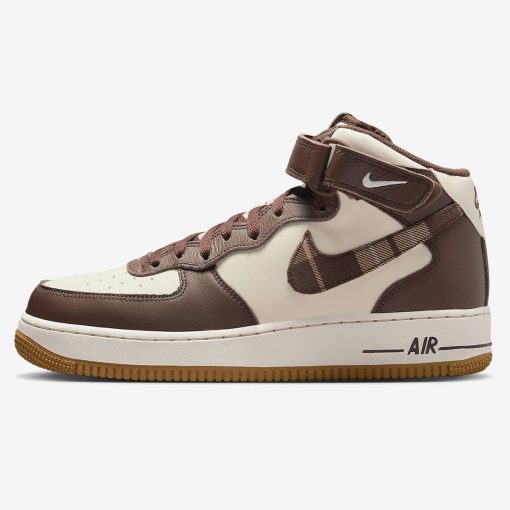 Air Force 1 Mid Brown Plaid