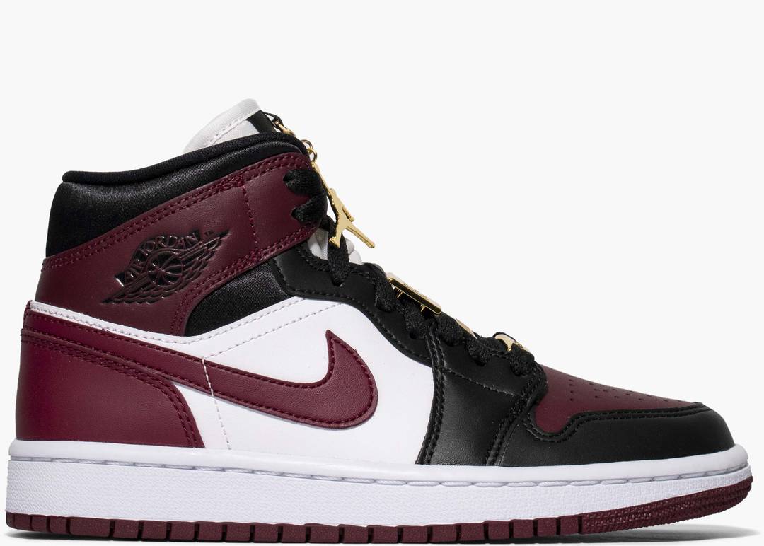 Air Jordan 1 Mid SE Black Dark Beetroot Air Jordan 1 Mid SE Black Dark Beetroot