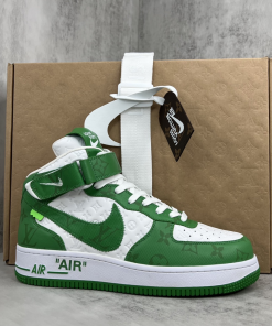 Louis Vuitton x Nike Air Force 1 Mid Green