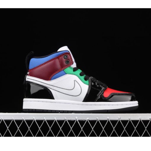 Jordan 1 Mid SE Black White Multi-Color