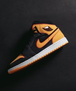 Jordan 1 Mid SE Black Vivid Orange