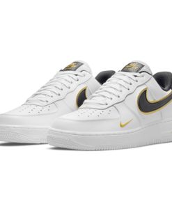 Air Force 1 Low 07 LV8 Double Swoosh White Metallic Gold