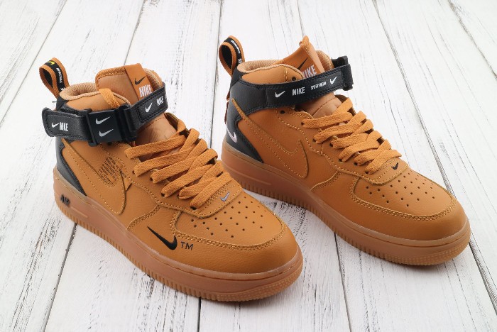 Nike Air Force 1 AF1 07 Mid LV8 Wheat Black White Nike Air Force 1 AF1 07 Mid LV8 Wheat Black White
