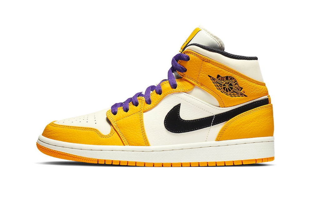 Air Jordan 1 Mid Lakers Colorway Air Jordan 1 Mid Lakers Colorway