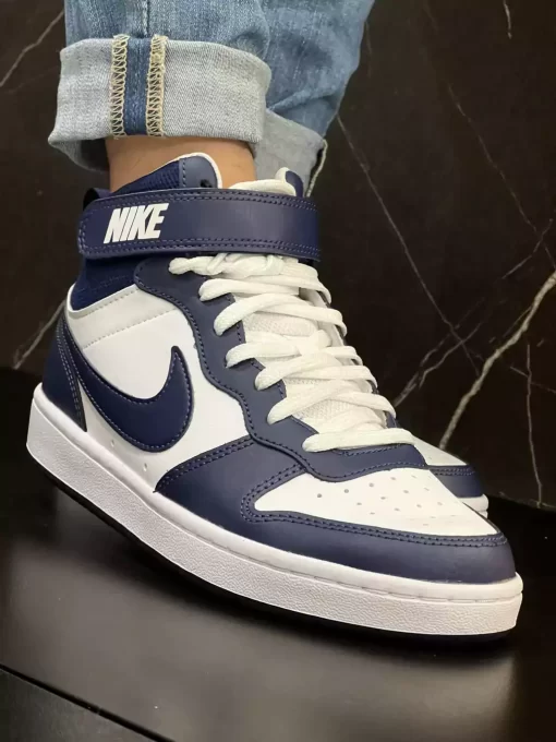 Nike Court Borough Mid 2 White Blue Void