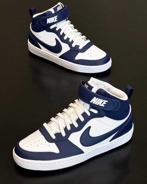 Nike Court Borough Mid 2 White Blue Void