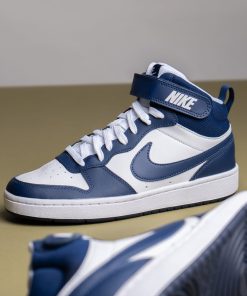 Nike Court Borough Mid 2 White Blue Void