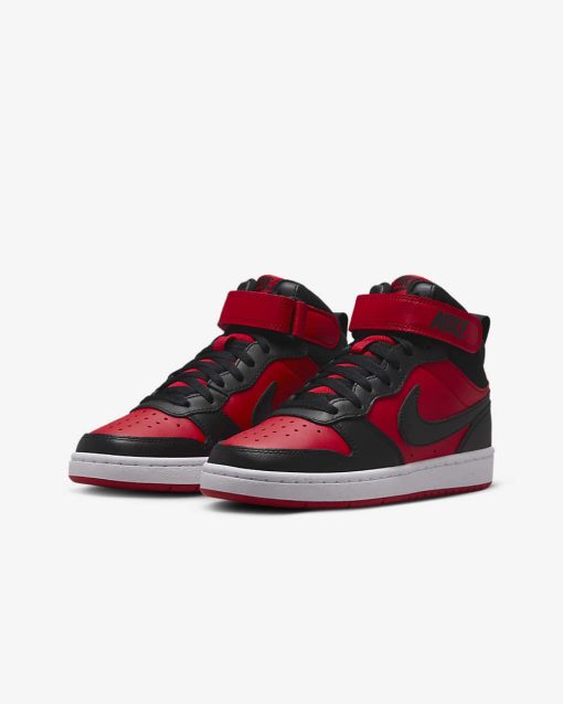 Nike Court Borough Mid 2 Black Red